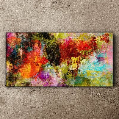 Colorful chaos of abstraction Canvas wall art