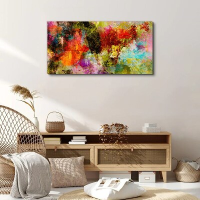 Colorful chaos of abstraction Canvas wall art
