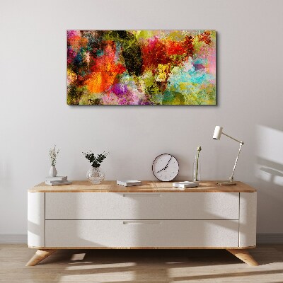 Colorful chaos of abstraction Canvas wall art