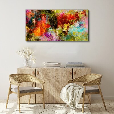 Colorful chaos of abstraction Canvas wall art
