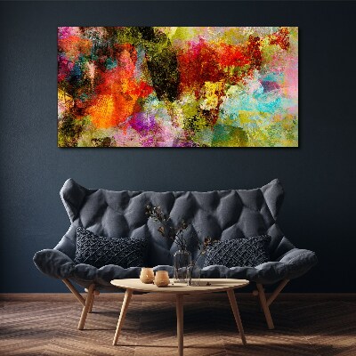 Colorful chaos of abstraction Canvas wall art