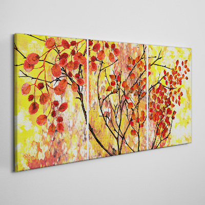 Abstraction leaves branches Canvas Wall art