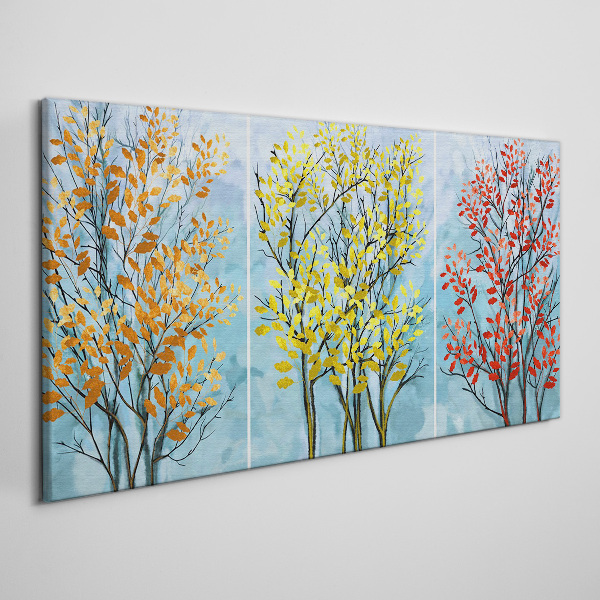 Autumn trees in colors Canvas wall art