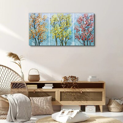 Autumn trees in colors Canvas wall art