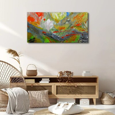 Dynamic explosion of colors Print on canvas