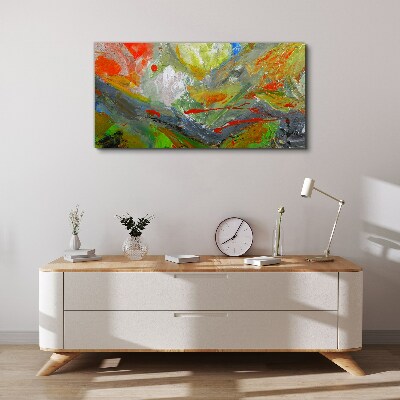Dynamic explosion of colors Print on canvas
