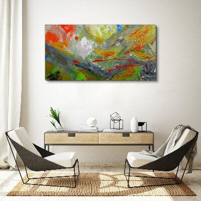 Dynamic explosion of colors Print on canvas