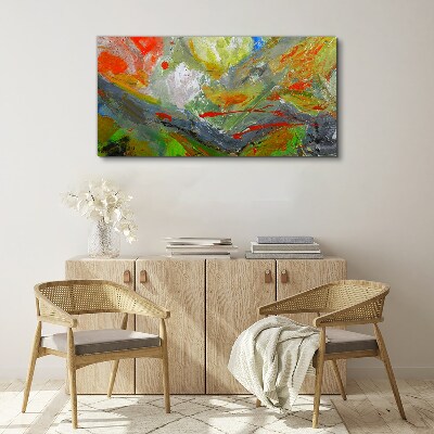 Dynamic explosion of colors Print on canvas