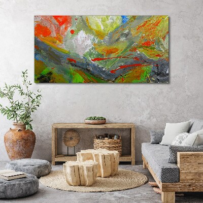 Dynamic explosion of colors Print on canvas