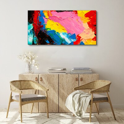 Colorful chaos on canvas Canvas wall art