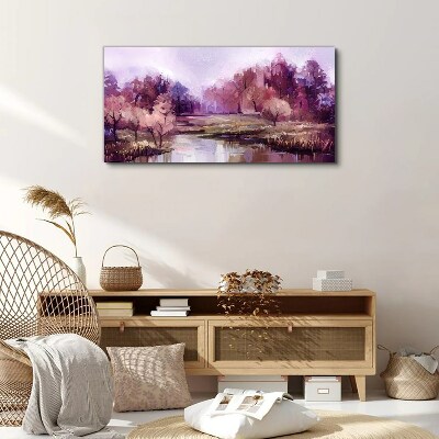 Forest water Canvas Wall art