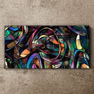Colorful abstractions in glass Print on canvas