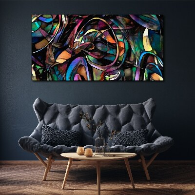 Colorful abstractions in glass Print on canvas