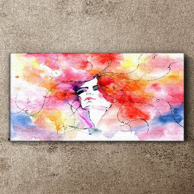 A colorful reflection of emotions Print on canvas