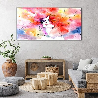 A colorful reflection of emotions Print on canvas