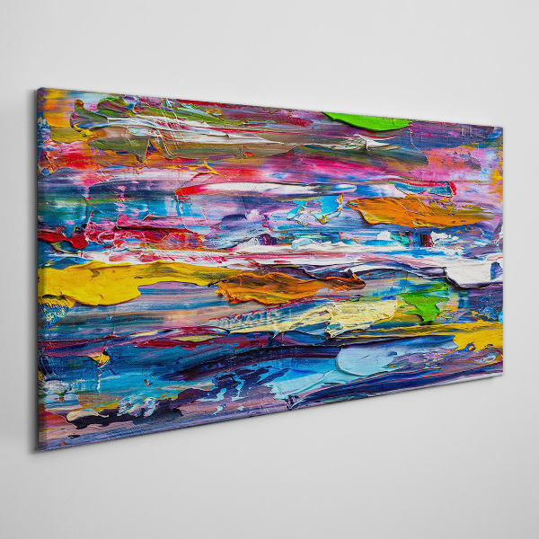 Colorful abstract landscape Canvas wall art
