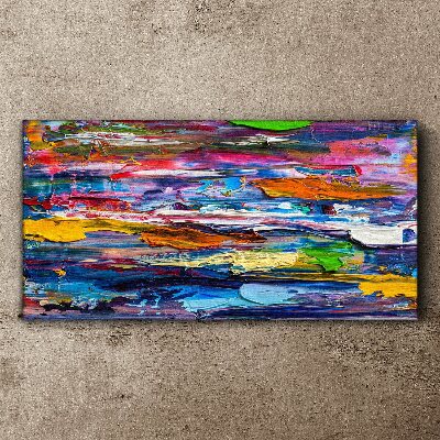 Colorful abstract landscape Canvas wall art