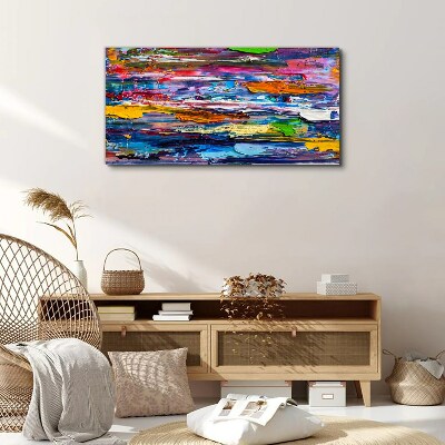 Colorful abstract landscape Canvas wall art