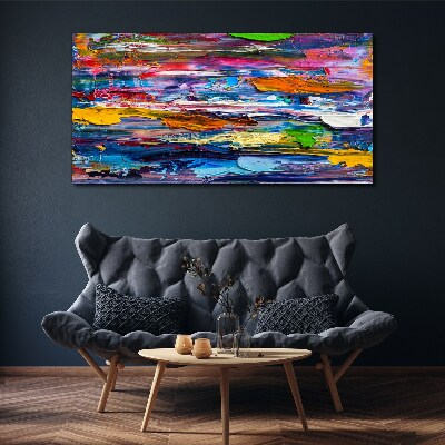 Colorful abstract landscape Canvas wall art