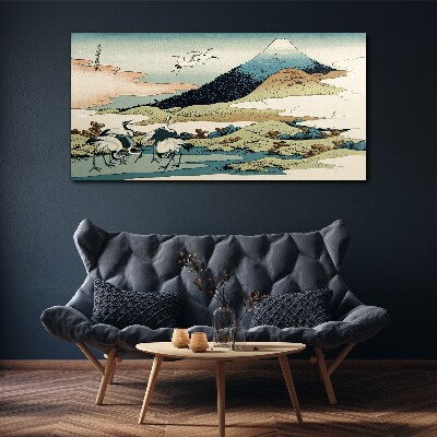 Top pet birds japanese Canvas Wall art