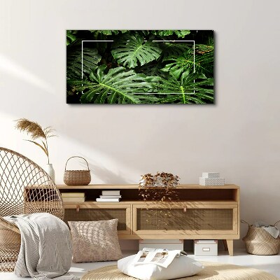 Green jungle Print on canvas