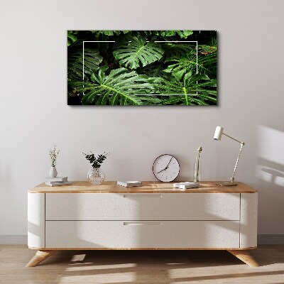 Green jungle Print on canvas