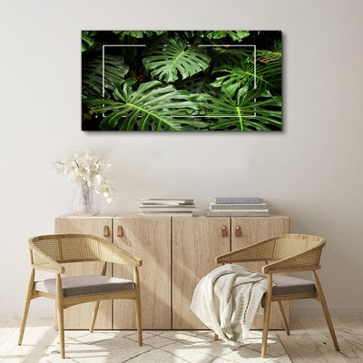 Flower plant leaves Canvas Wall art