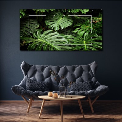 Flower plant leaves Canvas Wall art