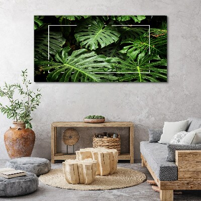 Green jungle Print on canvas