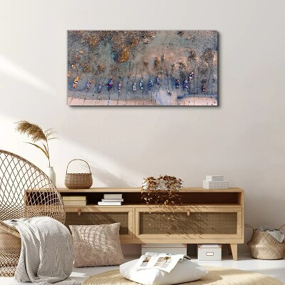 A quiet port in the sunset light Print on canvas