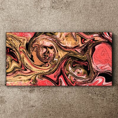 Abstract swirls in shades of pink Print on canvas