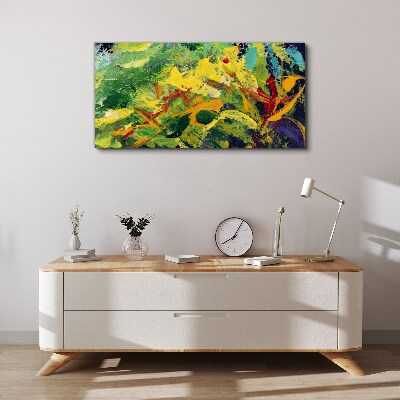 Abstract flowers Canvas Wall art