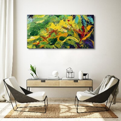 Abstract flowers Canvas Wall art