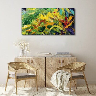 Abstract flowers Canvas Wall art