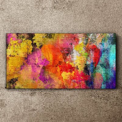 Colorful chaos of abstraction Print on canvas