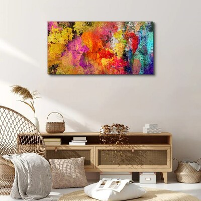 Colorful chaos of abstraction Print on canvas