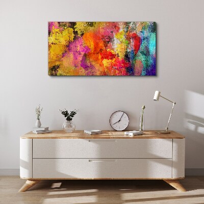 Colorful chaos of abstraction Print on canvas