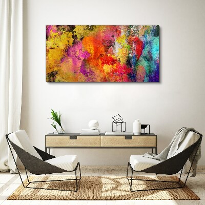 Colorful chaos of abstraction Print on canvas