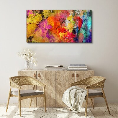 Colorful chaos of abstraction Print on canvas