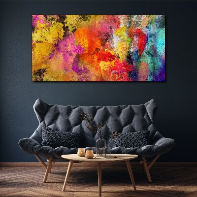 Colorful chaos of abstraction Print on canvas