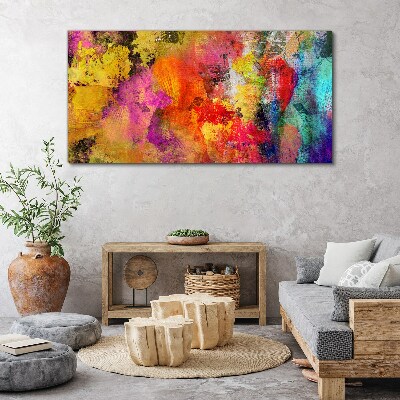 Colorful chaos of abstraction Print on canvas
