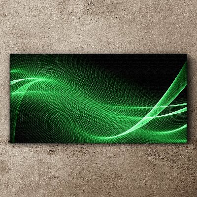 Green energy waves Print on canvas