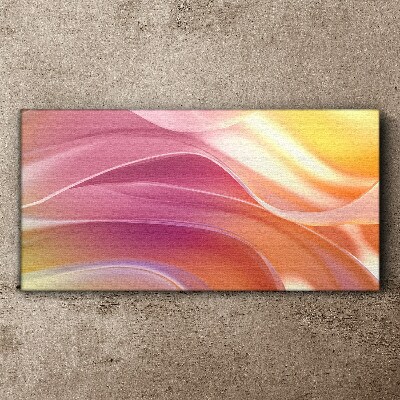 Waves of colors in pastel shades Print on canvas