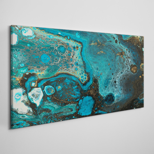 Ocean swirls of colors Print on canvas