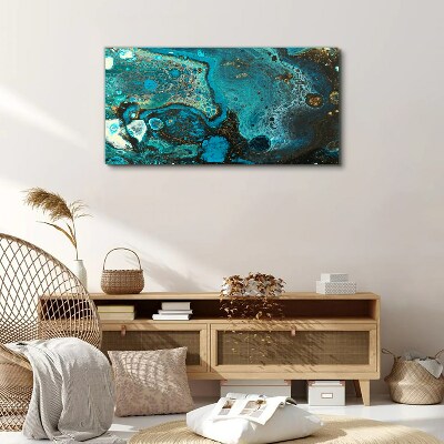 Ocean swirls of colors Print on canvas