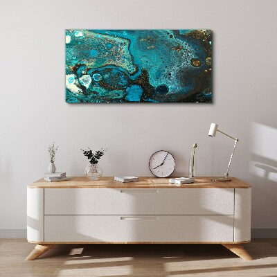 Ocean swirls of colors Print on canvas