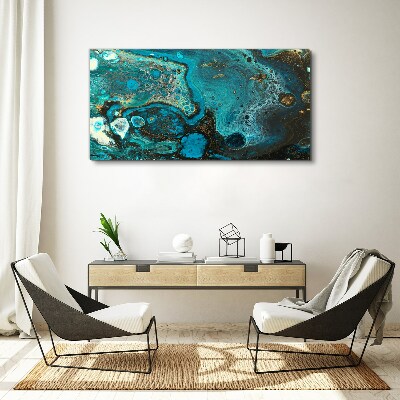 Ocean swirls of colors Print on canvas