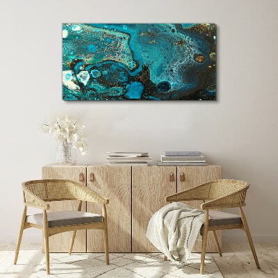 Ocean swirls of colors Print on canvas