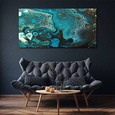 Ocean swirls of colors Print on canvas