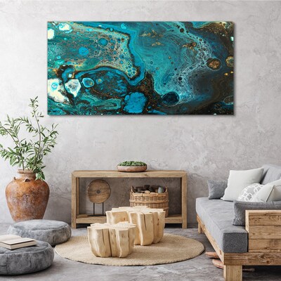 Ocean swirls of colors Print on canvas